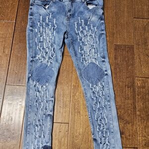 🎁🎁3/$20🎁🎁Black Brand Distressed Light Blue Skinny Flex Jeans